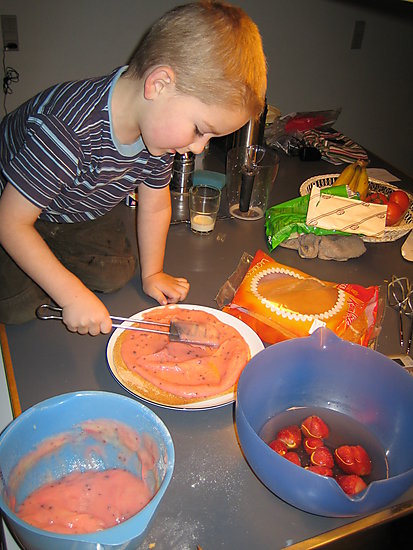 Sigurd laver lagkage