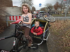 Frida bagageb�rer Sigurd cykelvogn